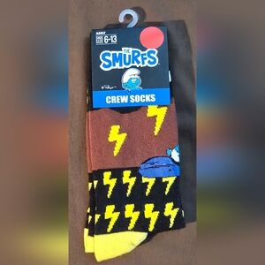 Grumpy Smurf Crew Socks